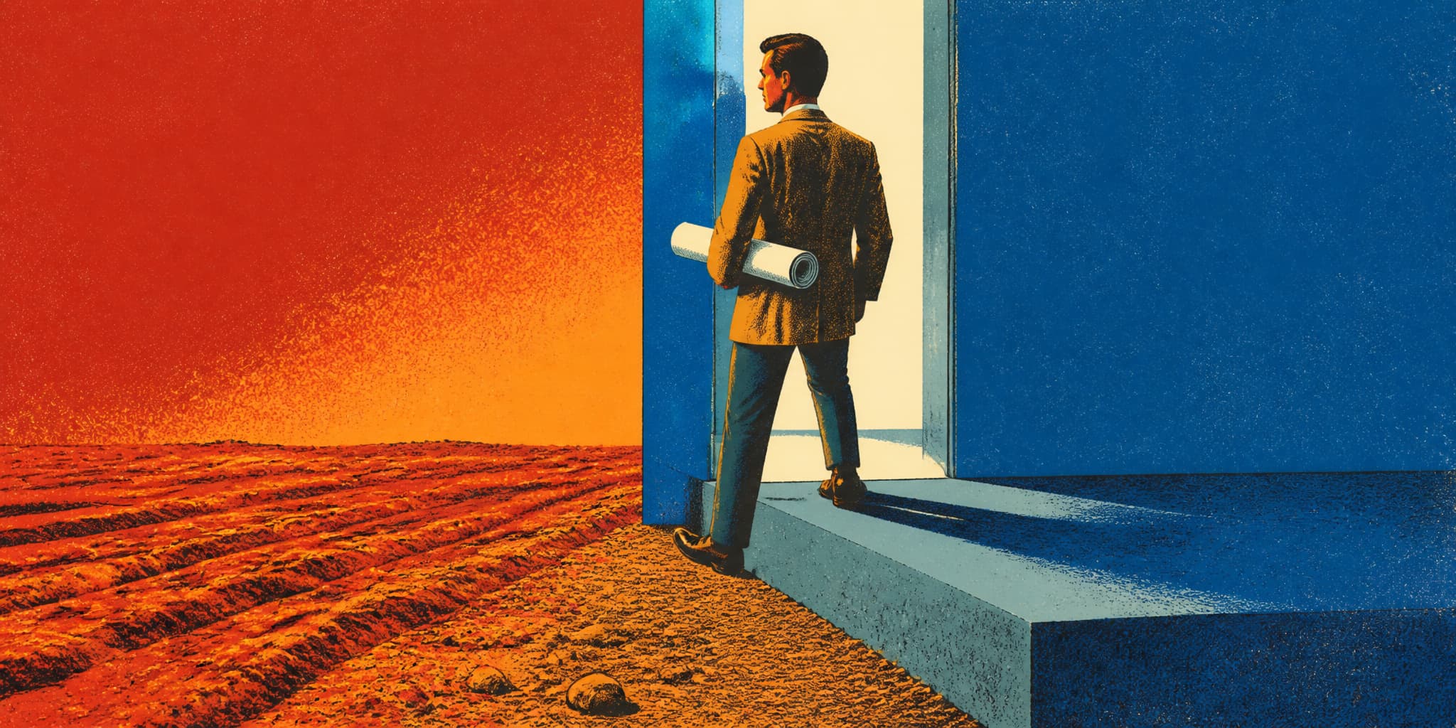 Feature image for article: One-Way Doors: A Diptych on Irreversible Climate Decisions