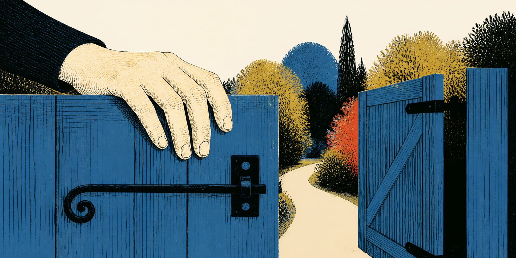 The Gate Is Painted On