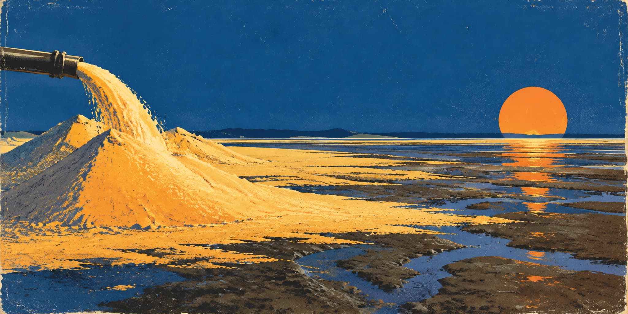 A Dutch sea barrier turns 40, and the bay it saved still needs sand